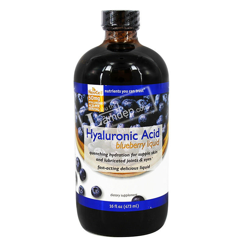 Neocell Hyaluronic Acid Blueberry Liquid 473ml Nước Uống Bổ Sung HA