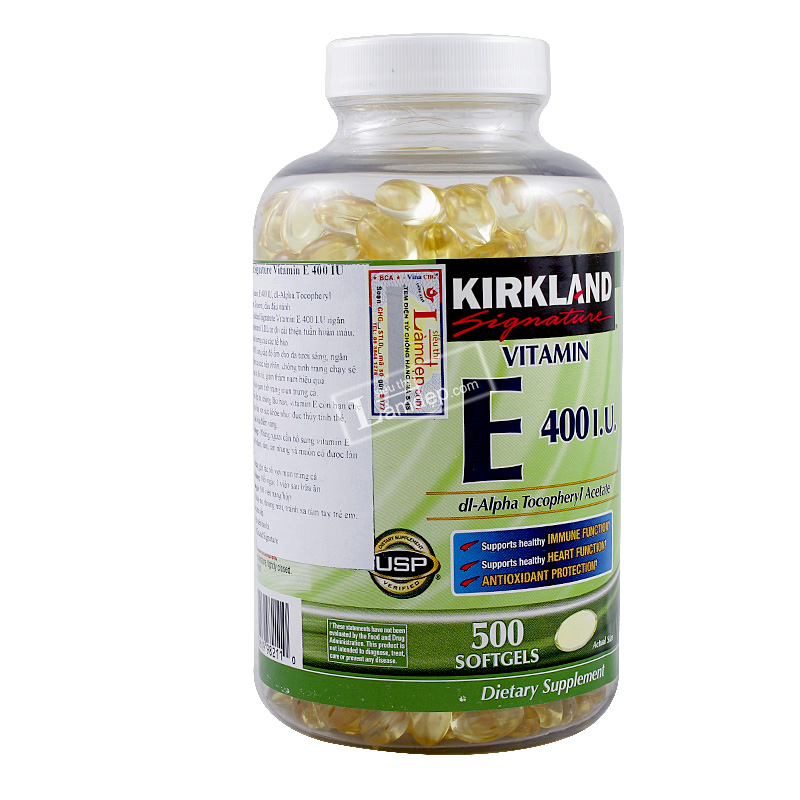 Kirkland Signature Vitamin E 400 IU (268mg x 500 Viên) Có Tốt Không?
