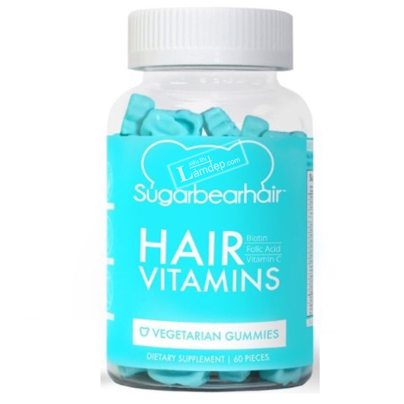 Kẹo Dẻo Bổ Sung Bổ Sung Vitamin Kích Thích Mọc Tóc Hair Vitamins Sugarbearhair 