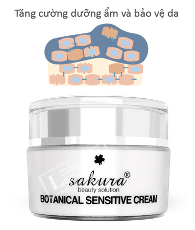 Kem Dưỡng Đặc Trị Da Nhạy Cảm Sakura Botanical Sensitive Cream