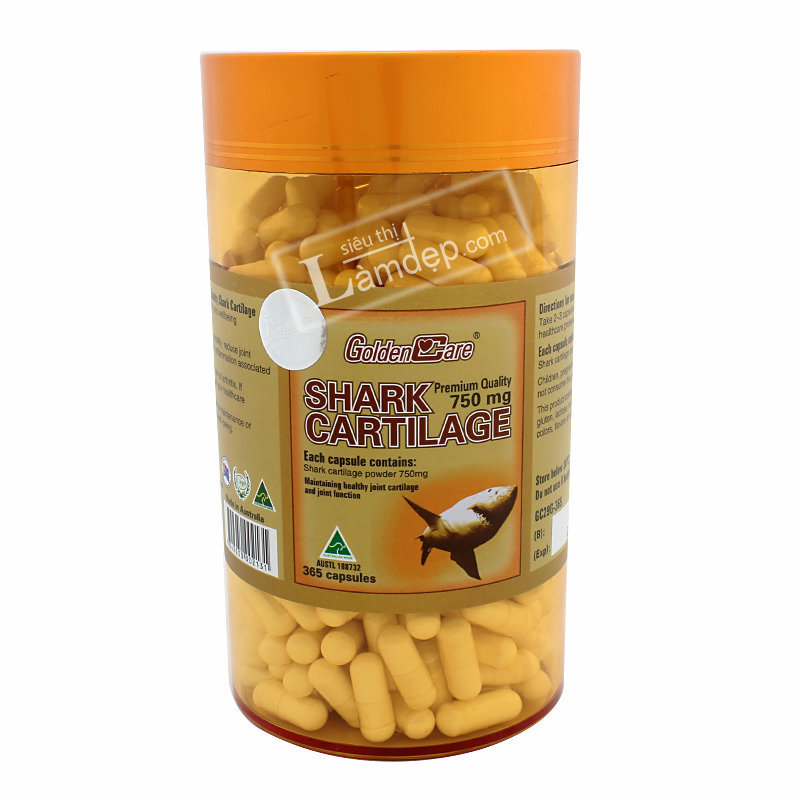 Viên Uống Bổ Khớp Golden Care Shark Cartilage (750 mg x 365 Viên)