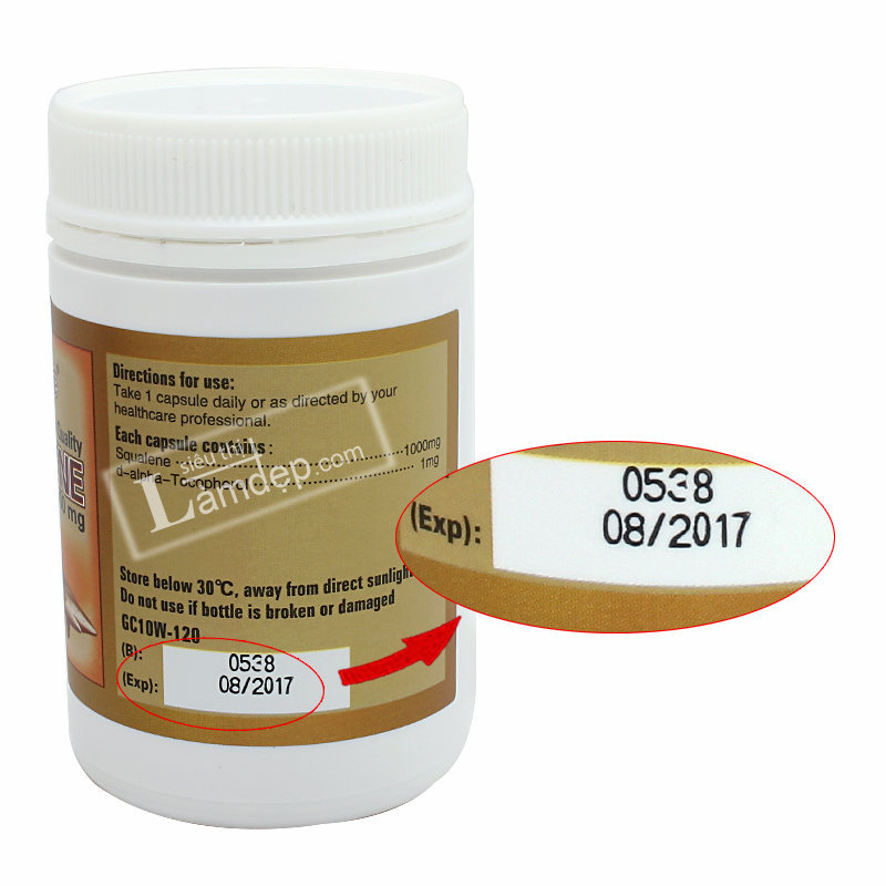 Golden Care Pretimun Quality Squalene (1000mg x 120 Viên)