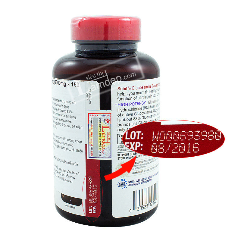 Schiff Glucosamine (2000mg x 150 Viên)