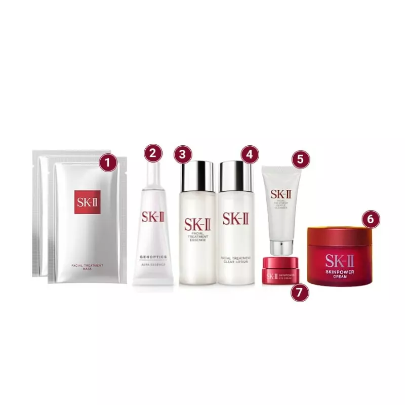 Bộ 8 Món Dưỡng Trắng Da Chống Lão Hóa SK-II Pitera Experience Kit 5