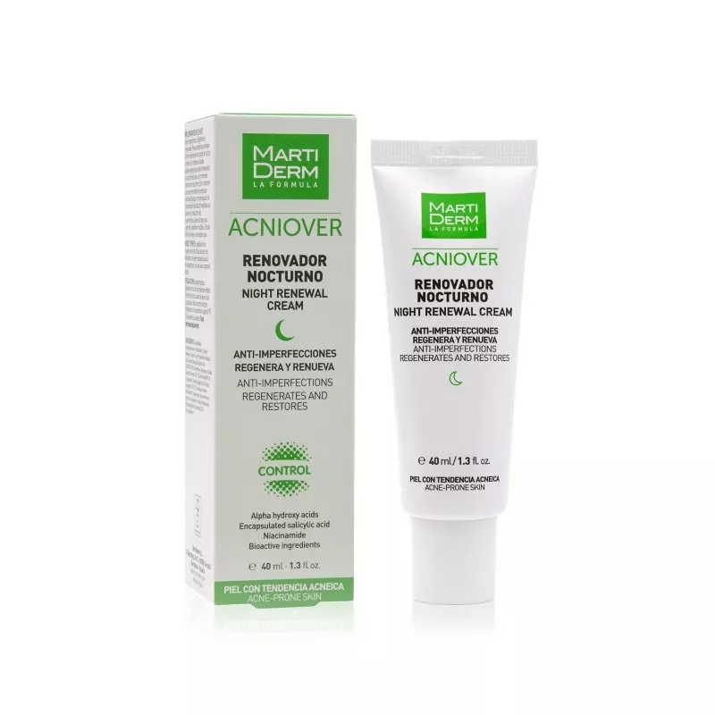 Kem Dưỡng Tái Tạo Ban Đêm Cho Da Dầu Mụn MartiDerm Acniover Night Renewal Cream chính hãng giá tốt tại Siêu Thị Làm Đẹp