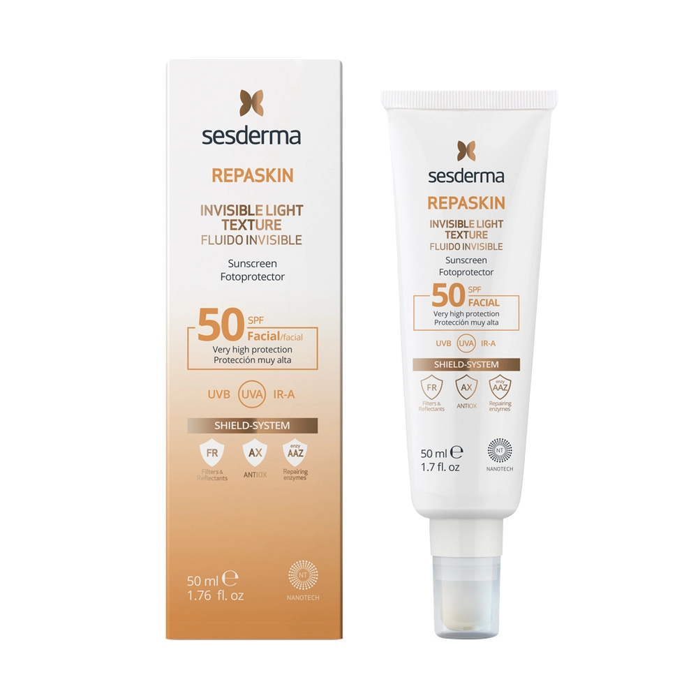 Sữa Chống Nắng Sesderma Repaskin Invisible Light Texture Fluido Invisible SPF50 Cho Da Dầu, Hỗn Hợp chính hãng giá tốt tại Siêu Thị Làm Đẹp