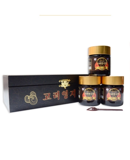 Hình Ảnh Cao Linh Chi Đỏ YoungJi Korean Longevity Mushroom Extract Gold (120g x 3 lọ) - sieuthilamdep.com