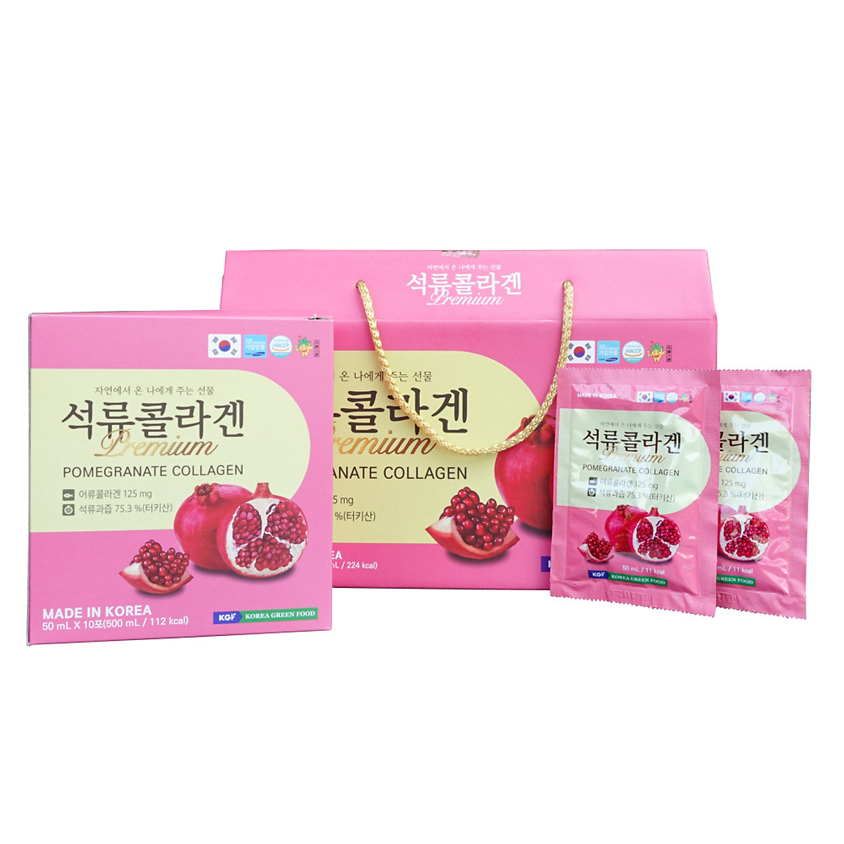 Nước Ép Lựu Nguyên Chất KGF Premium Pomegranate Collagen (20 Gói/ Hộp)