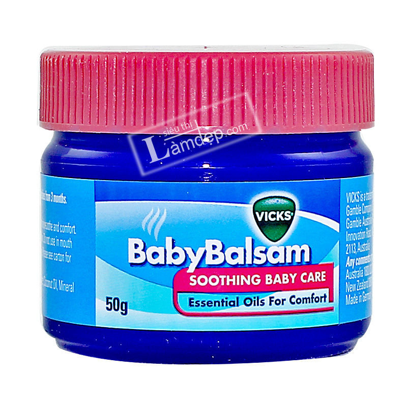 Dầu Vicks Baby Balsam - Giữ Ấm, Phòng Ngừa Ho, Cảm Lạnh Cho Bé