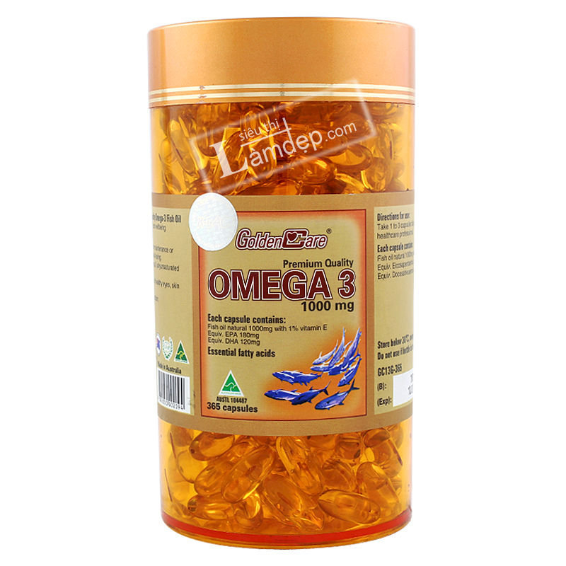 Viên Dầu Cá Omega 3 Golden Care (1000mg x 365 viên)