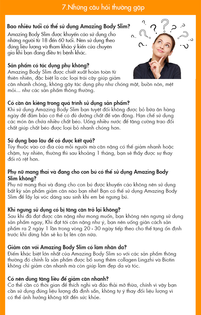 Thắc Mắc Về Amazing Body Slim