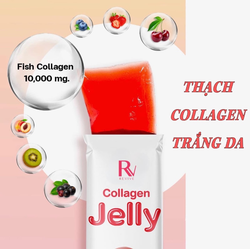 Thạch Trắng Da Revive Jelly Collagen Cao Cấp Từ Thụy Sĩ Giá Tốt Nhất
