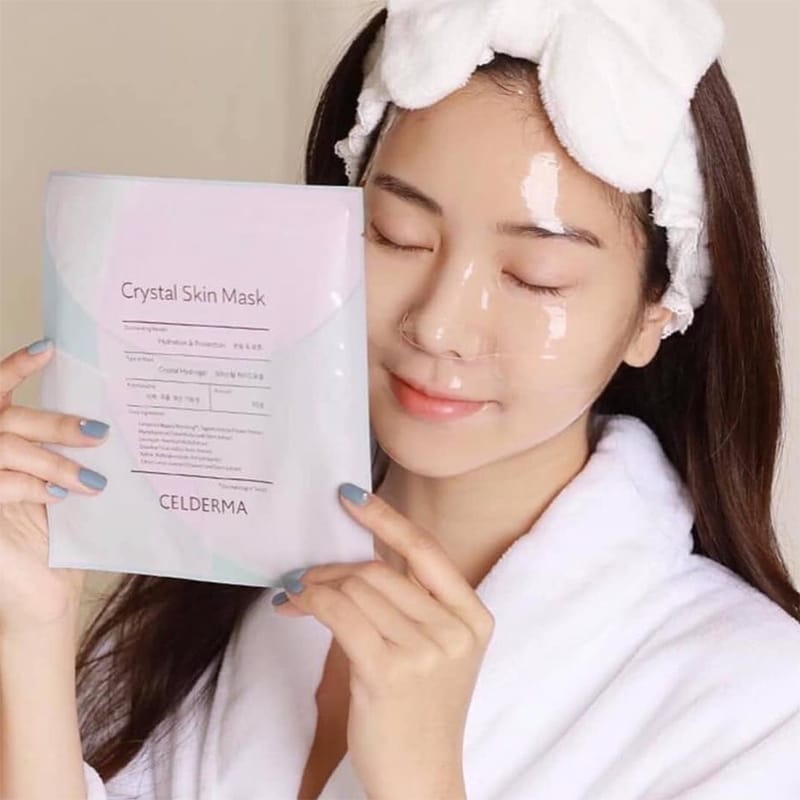 Mặt Nạ Thạch Anh Celderma Crystal Skin Mask Hàn Quốc Kangnam Mart