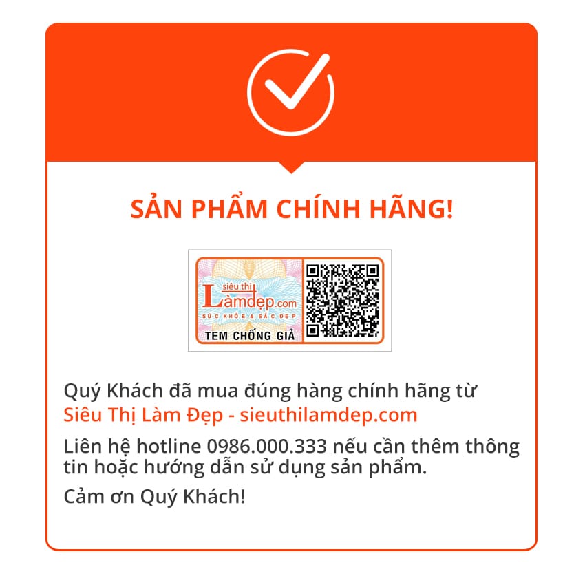 Xác thực sản phẩm Siêu Thị Làm Đẹp