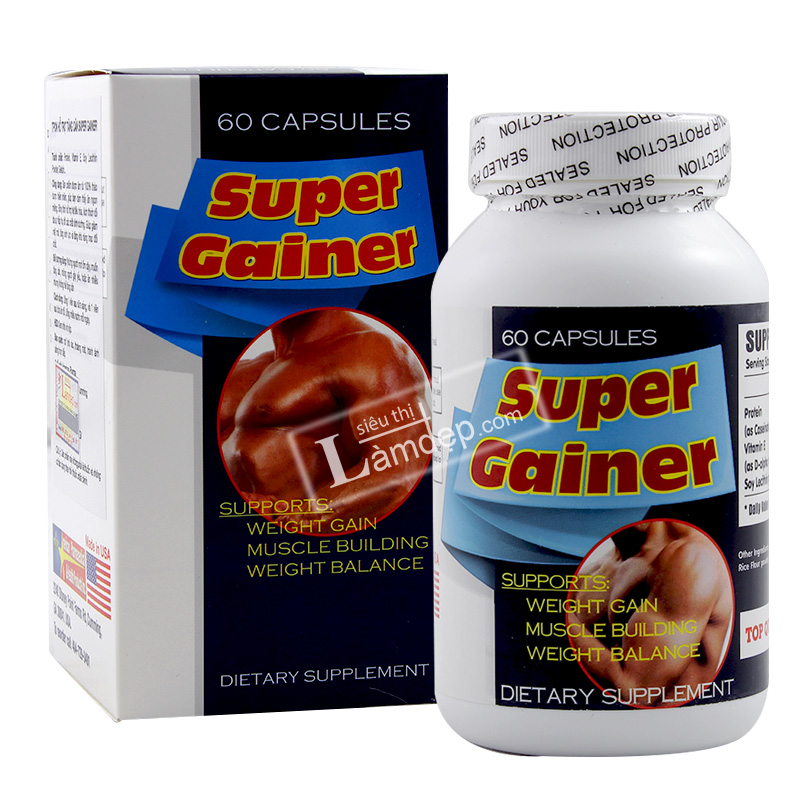 Super Gainer – Viên Uống Tăng Cơ, Tăng Cân Tốt Nhất Cho Người Gầy