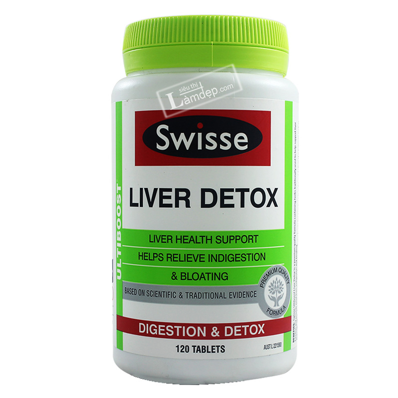 Viên Uống Bổ Gan Giải Độc Swisse Liver Detox 120 Viên