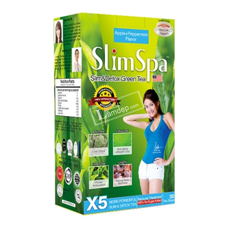 Trà Giảm Cân Thanh Lọc Cơ Thể Hương Lài SlimSpa - Slim & Detox Tea (30 Túi Lọc)