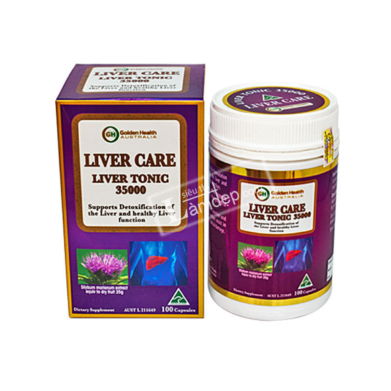 Viên Uống Bổ Gan Golden Health Liver Care Liver Tonic (35000mg x 100 viên)