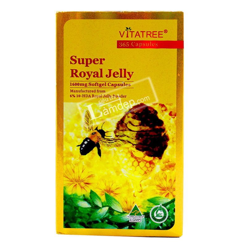 Sữa Ong Chúa Vitatree Super Royal Jelly (365 Viên x 1600mg)