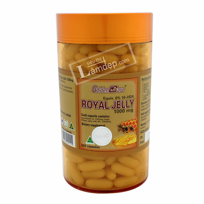 Sữa Ong Chúa Golden Care Royal Jelly (1000 mg x 365 Viên)