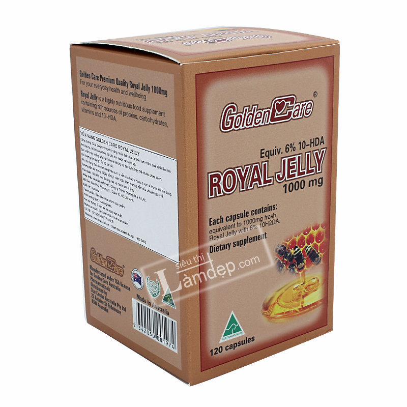 Sữa Ong Chúa Golden Care Royal Jelly (1000 mg x 120 Viên)