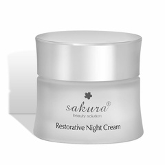 Hình Ảnh Sakura Restorative Night Cream - Kem Dưỡng Phục Hồi Chống Lão Hoá Da Ban Đêm - sieuthilamdep.com