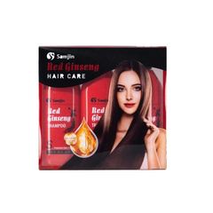 Hình Ảnh Samjin Red Ginseng Hair Care - Bộ Dầu Gội Xả Tinh Chất Hồng Sâm Hàn Quốc - sieuthilamdep.com