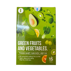 Hình Ảnh Viên Uống Detox Rau Củ Green Fruits And Vegetables Từ Slimming Care - sieuthilamdep.com
