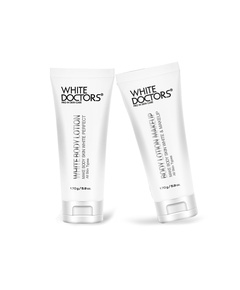 Hình Ảnh Bộ Đôi Dưỡng Trắng Da Toàn Thân Ngày Và Đêm White Doctors - Body Lotion Makeup & White Body Lotion - sieuthilamdep.com