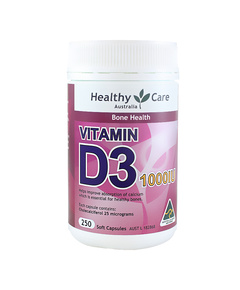 Hình Ảnh Viên Uống Chống Loãng Xương Healthy Care Vitamin D3 1000IU - sieuthilamdep.com