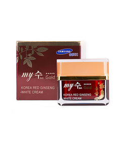 Hình Ảnh Kem Dưỡng Trắng Da Ban Ngày Hồng Sâm Đỏ My Gold Korea Red Ginseng White Cream - sieuthilamdep.com