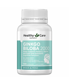 Hình Ảnh Thuốc Bổ Não Healthy Care Ginkgo Biloba (2000mg x 100 viên) - sieuthilamdep.com