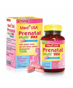 Hình Ảnh Viên Uống Vitamin Tổng Hợp Cho Bà Bầu MediUSA Prenatal Multi +DHA - sieuthilamdep.com