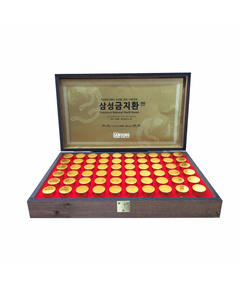 Hình Ảnh An Cung Ngưu Hoàng Hoàn Samsung Gum Jee Hwan Premium Natural Herb Hwan Hộp Gỗ - sieuthilamdep.com