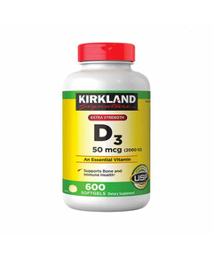 Hình Ảnh Viên Uống Vitamin D3 2000 IU Kirkland Signature Cao Cấp Từ Mỹ - sieuthilamdep.com
