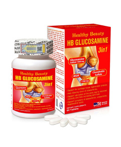 Hình Ảnh Viên Uống Bổ Khớp HB Glucosamine 3 In 1 Healthy Beauty 60 Viên - sieuthilamdep.com