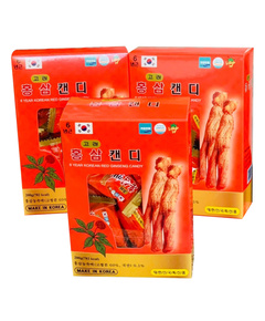 Hình Ảnh Combo 3 Hộp Kẹo Hồng Sâm Cứng 6 Year Korean Red Ginseng Candy Hàn Quốc - sieuthilamdep.com