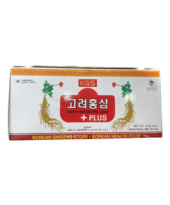 Hình Ảnh Nước Hồng Sâm Có Củ KGS Korean Red Ginseng Story Plus (10 chai x 120ml) - sieuthilamdep.com