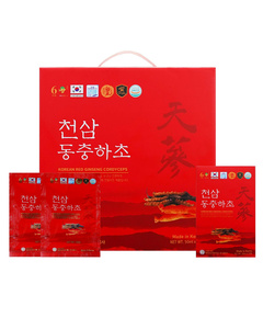 Hình Ảnh Nước Hồng Sâm Đông Trùng Hạ Thảo Ginseng King Korean Red Ginseng Cordyceps (60 Gói x 50ml), Tùy Chọn: 60 Gói x 50ml - sieuthilamdep.com