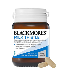 Hình Ảnh Viên Uống Giải Độc Gan Blackmores Liver Health Milk Thistle 42 Viên - sieuthilamdep.com