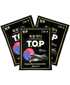 Hình Ảnh Combo 3 Gói Kẹo Hắc Sâm Daesan T.O.P Korean Black Ginseng Candy - sieuthilamdep.com