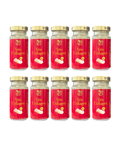 Hình Ảnh Combo 10 Hũ Tổ Yến Chưng Sẵn - Yến Hoàng Collagen 35% Yến (Hũ 150ml) - sieuthilamdep.com