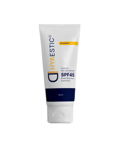 Hình Ảnh Hyaestic Mineral & Non-Nano Particle SPF45 - Kem Chống Nắng Vật Lý Dưỡng Ẩm Tự Nhiên - sieuthilamdep.com