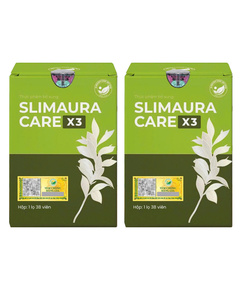 Hình Ảnh Slimaura Care X3 - Combo 2 Hộp Viên Uống Hỗ Trợ Kiểm Soát Cân Nặng, Tùy Chọn: 2 Hộp - sieuthilamdep.com