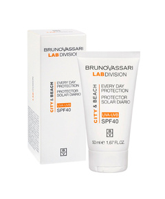 Hình Ảnh Bruno Vassari City & Beach Everyday Protection SPF40 - Kem Chống Nắng Phổ Rộng - sieuthilamdep.com