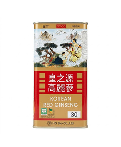 Hình Ảnh Hồng Sâm Củ Khô HG Bio Korean Red Ginseng Hộp Thiếc 75gr (6 củ), Tùy Chọn: 75gr (6 củ) - sieuthilamdep.com