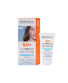 Hình Ảnh Dermedic Sunbrella Ultra-Light SPF50+ Dry And Normal Skin Kem Chống Nắng Phổ Rộng Cho Da Khô Mất Nước - sieuthilamdep.com