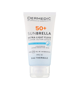 Hình Ảnh Dermedic Sunbrella Ultra-Light SPF50+ Couperose Hyper Reactive Skin Kem Chống Nắng Cho Da Nhạy Cảm, Mẩn Đỏ - sieuthilamdep.com