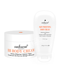 Hình Ảnh Bộ Kem Dưỡng Trắng Da Toàn Thân Sakura Body Whitening Cream - sieuthilamdep.com