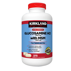 Hình Ảnh Glucosamine Kirkland HCL & MSM (1500mg x 375 Viên) - sieuthilamdep.com